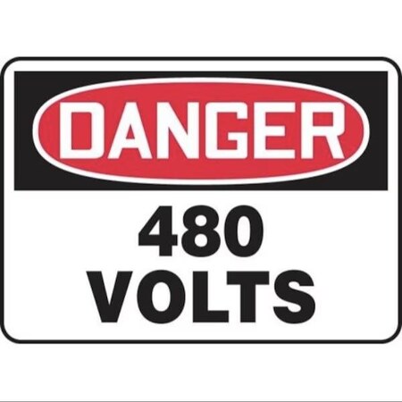 Accuform OSHA DANGER SAFETY SIGN 480 VOLTS MELC083XL MELC083XL